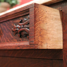 Load image into Gallery viewer, x SOLD A Pair of Antique French Oak and Marble Bedside Cabinets or Lamp Tables. B11952