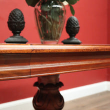 Load image into Gallery viewer, Vintage Australian Cedar Dining Table, Single Pedestal D-end Kitchen Table. B11758