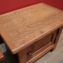 Load image into Gallery viewer, x SOLD Vintage French Oak Bedside Cabinets, Lamp Tables, Chest of Drawers and Cabinet. B11427