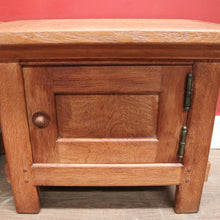 Load image into Gallery viewer, x SOLD Vintage French Oak Bedside Cabinets, Lamp Tables, Chest of Drawers and Cabinet. B11427