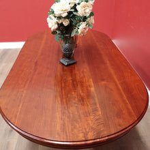 Load image into Gallery viewer, Vintage Australian Cedar Dining Table, Single Pedestal D-end Kitchen Table. B11758