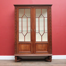 Load image into Gallery viewer, x SOLD Antique French Rosewood China Cabinet or Two door Bookcase, Glass Shelves B11530
