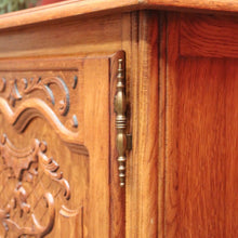 Load image into Gallery viewer, x SOLD Antique French Oak Sideboard, Low TV Unit or Buffet Cabinet with Cupboard Storage. B11904