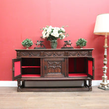 Load image into Gallery viewer, x SOLD Antique French Oak Sideboard, Three Door, Three Drawer Gothic Sideboard, Hall Cabinet. B11476