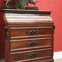 Load image into Gallery viewer, x SOLD Antique French Chest of Drawers with a Slide Out Dressing Table and Mirror. B11297