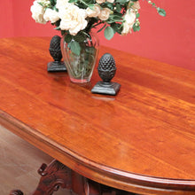 Load image into Gallery viewer, Vintage Australian Cedar Dining Table, Single Pedestal D-end Kitchen Table. B11758
