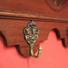Load image into Gallery viewer, x SOLD French Provincial Vintage Coat Rack with Brass Hooks for Coats and Hats. B11805