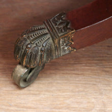 Load image into Gallery viewer, Antique English Mahogany Sofa Table or Drop Side Lamp or Side Table, on a Pedestal Base B11986