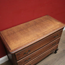 Load image into Gallery viewer, x SOLD French Entry or Foyer Chest, Three Drawer Chest of Drawers with Brass Handles. B11914