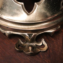 Load image into Gallery viewer, x SOLD Antique French Holy Water Vessel, with Quatrefoil Fretwork Base, Fluted Pedestal. B11541