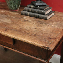 Load image into Gallery viewer, x SOLD Antique French Oak Farmhouse Kneading or Dough Table or Single drawer Side Table. B11451