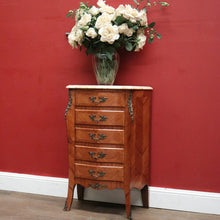 Load image into Gallery viewer, x SOLD Antique French Walnut, Marble and Brass Lingerie Chest, Chest of Drawers, Hall Cabinet B11935