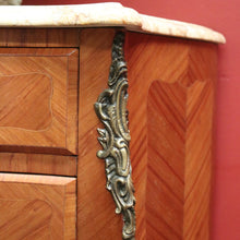 Load image into Gallery viewer, x SOLD Antique French Walnut, Marble and Brass Lingerie Chest, Chest of Drawers, Hall Cabinet B11935