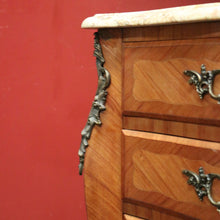 Load image into Gallery viewer, x SOLD Antique French Walnut, Marble and Brass Lingerie Chest, Chest of Drawers, Hall Cabinet B11935
