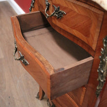 Load image into Gallery viewer, x SOLD Antique French Walnut, Marble and Brass Lingerie Chest, Chest of Drawers, Hall Cabinet B11935