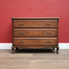Load image into Gallery viewer, x SOLD French Entry or Foyer Chest, Three Drawer Chest of Drawers with Brass Handles. B11914