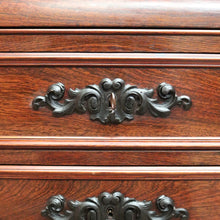 Load image into Gallery viewer, x SOLD Antique French Chest of Drawers with a Slide Out Dressing Table and Mirror. B11297