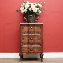 Load image into Gallery viewer, x SOLD French Lingerie Chest of Drawers, Hall Cabinet or Cupboard, Bedside Cabinet or Lamp Chest. B11820