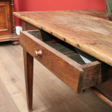 Load image into Gallery viewer, x SOLD Antique French Oak Farmhouse Kneading or Dough Table or Single drawer Side Table. B11451