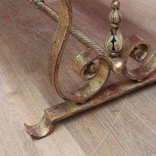 Load image into Gallery viewer, x SOLD Antique French Marble Top, Gilt Cast Iron Base Coffee Table, Side or Lamp Table. B12054