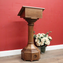 Load image into Gallery viewer, x SOLD A Large Antique French Oak Church Lectern, Pulpit, or Gothic Podium. B11997