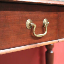 Load image into Gallery viewer, x SOLD Antique English Hall Table, Mahogany Two-Drawer Desk, Console Side Table. B11536