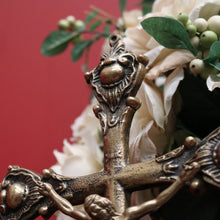Load image into Gallery viewer, x SOLD Vintage Brass-plate Cross, Church Altar Crucifix, Jesus on the Cross. B11500