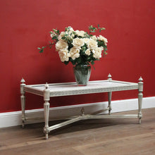 Load image into Gallery viewer, x SOLD French Hand-painted Coffee Table, or Lamp Table with White Marble Insert Top. B11913