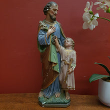 Load image into Gallery viewer, x SOLD Antique Ceramic-Chalk or plaster Sculpture Statue or Figurine, Home Worship or Devotion. B11734