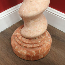 Load image into Gallery viewer, Maitland Smith - Tessellated Marble Stone Horn Sculpture and Matching Pedestal Base. B11992
