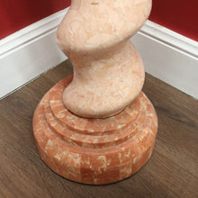 Load image into Gallery viewer, x SOLD Maitland Smith - Tessellated Marble Stone Horn Sculpture and Matching Pedestal Base. B11992