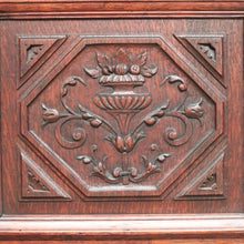 Load image into Gallery viewer, Antique French Oak Hall Cabinet or Sideboard, Two-drawer Entry Or Foyer Cupboard. B11981