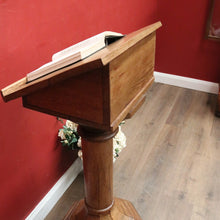 Load image into Gallery viewer, x SOLD A Large Antique French Oak Church Lectern, Pulpit, or Gothic Podium. B11997