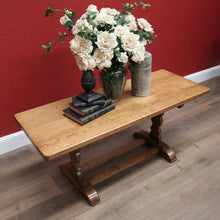 Load image into Gallery viewer, X SOLD Vintage French Coffee Table, Country France Twin Stretcher Base Coffee Table. B11402