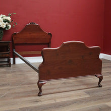 Load image into Gallery viewer, Vintage Australian Cedar Single bed, headboard, foot and two side rails. Built by Starkey and Christo, Brisbane. B11774