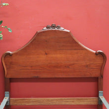 Load image into Gallery viewer, Vintage Australian Cedar Single bed, headboard, foot and two side rails. Built by Starkey and Christo, Brisbane. B11774