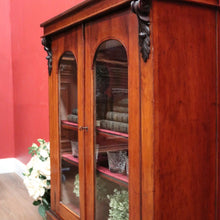 Load image into Gallery viewer, x SOLD Antique Australian Cedar China Cabinet or Two-door Bookcase with Adjustable Shelves. B11934