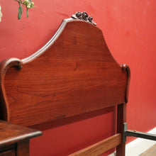Load image into Gallery viewer, Vintage Australian Cedar Single bed, headboard, foot and two side rails. Built by Starkey and Christo, Brisbane. B11774