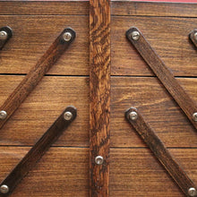 Load image into Gallery viewer, x SOLD Vintage French Sewing Box, 5 Section / Drawer Scissor Mechanism Sewing Caddy. B11874