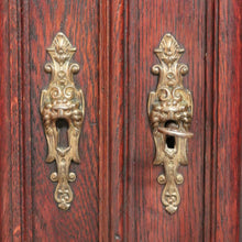 Load image into Gallery viewer, Antique French Oak Hall Cabinet or Sideboard, Two-drawer Entry Or Foyer Cupboard. B11981