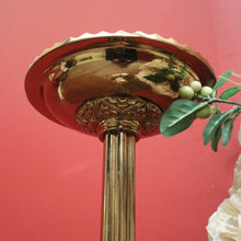 Load image into Gallery viewer, x SOLD Antique French Holy Water Vessel, with Quatrefoil Fretwork Base, Fluted Pedestal. B11541