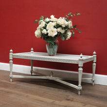 Load image into Gallery viewer, x SOLD French Hand-painted Coffee Table, or Lamp Table with White Marble Insert Top. B11913