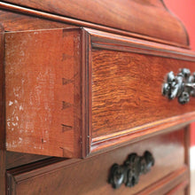 Load image into Gallery viewer, x SOLD Antique French Chest of Drawers with a Slide Out Dressing Table and Mirror. B11297