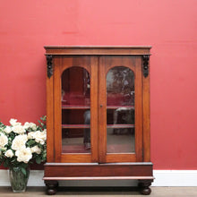 Load image into Gallery viewer, x SOLD Antique Australian Cedar China Cabinet or Two-door Bookcase with Adjustable Shelves. B11934