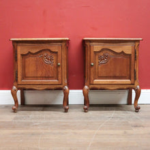 Load image into Gallery viewer, x SOLD Pair of Vintage French Bedside Cabinets, Lamp or Side Tables, a True Pair. B11799