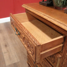 Load image into Gallery viewer, x SOLD French Oak and Brass Handle Five (5) Drawer Chest of Drawers or Lingerie Chest. B11870