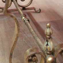 Load image into Gallery viewer, x SOLD Antique French Marble Top, Gilt Cast Iron Base Coffee Table, Side or Lamp Table. B12054