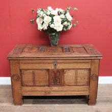 Load image into Gallery viewer, x SOLD Antique French Coffer, Large Blanket Box, Lift Lid Coffee Table, Storage Trunk. B11470