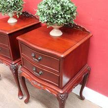 Load image into Gallery viewer, Pair of Vintage Johnson’s Australian Cedar Bedside Cabinets Lamp Tables. B13138