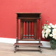 Load image into Gallery viewer, x SOLD Antique French Oak Prayer Chair, Prie-Dieu Kneeler, Church-Themed with Bible Nook or Shelf. B11993